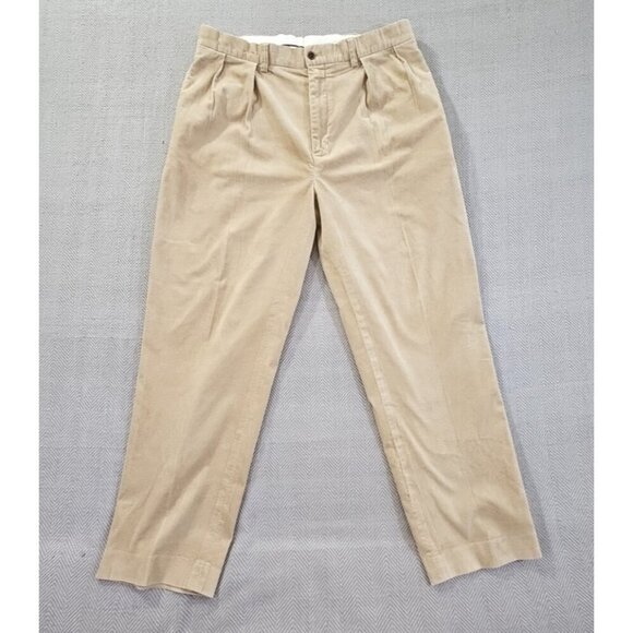 VTG 90s Polo Golf Ralph Lauren Mens 36x30 Corduroy Fairway Pants Pleated Cords - Picture 1 of 16